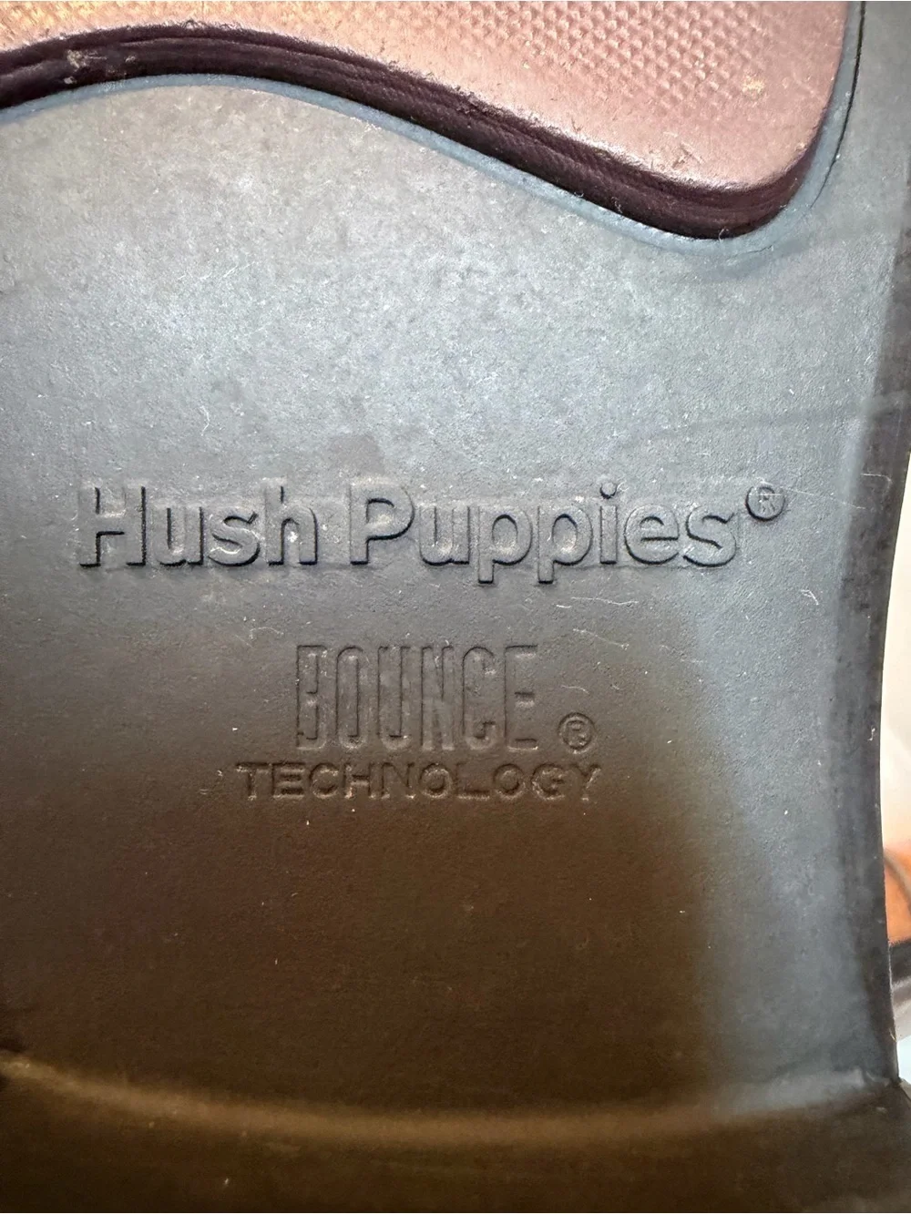Hush Puppies Men’s Brown Leather Cap Toe Oxford Dress Shoes Size 8